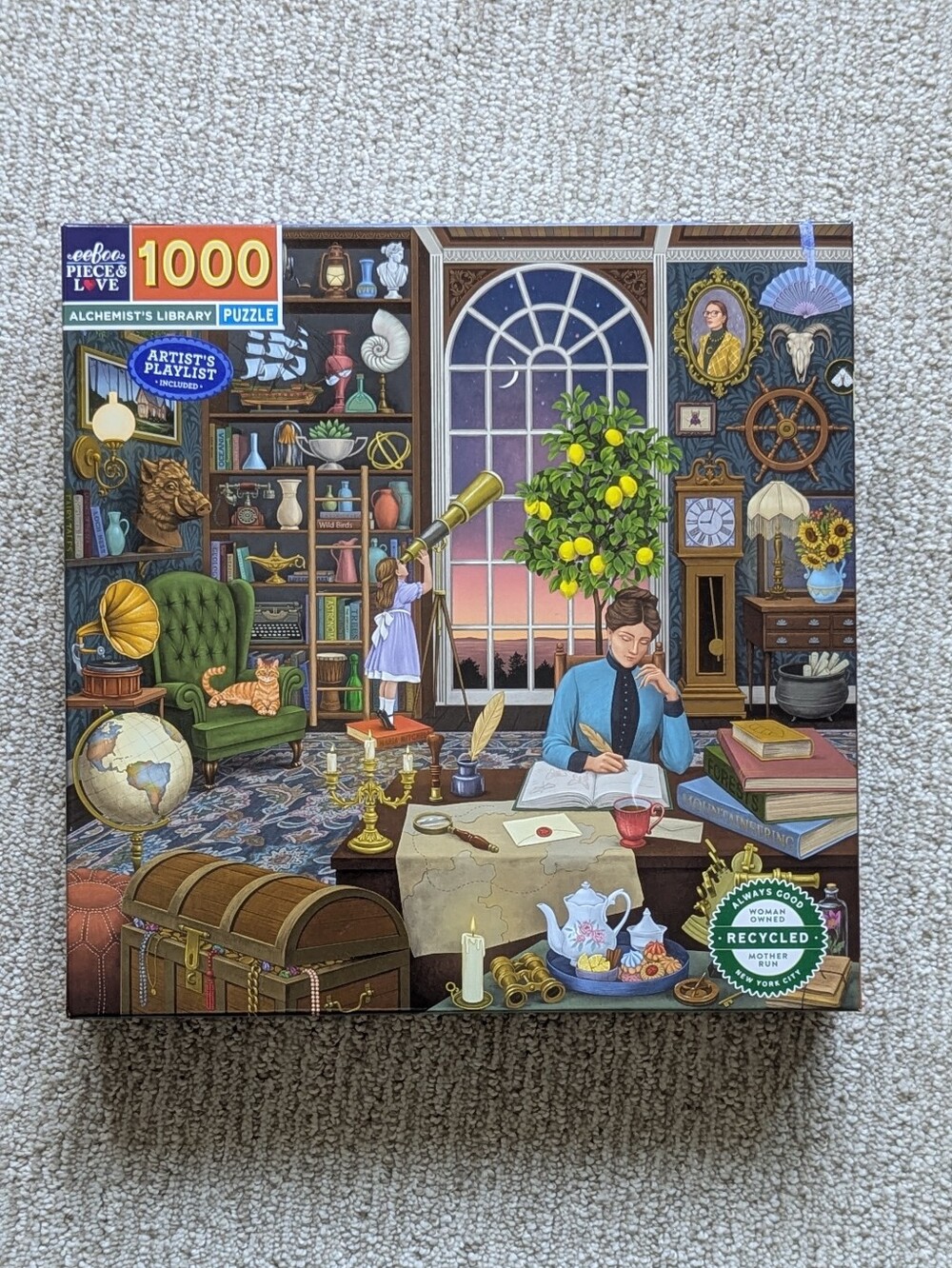 eeBoo Piece & Love "Alchemist's Library" 1000-Piece Jigsaw Puzzle